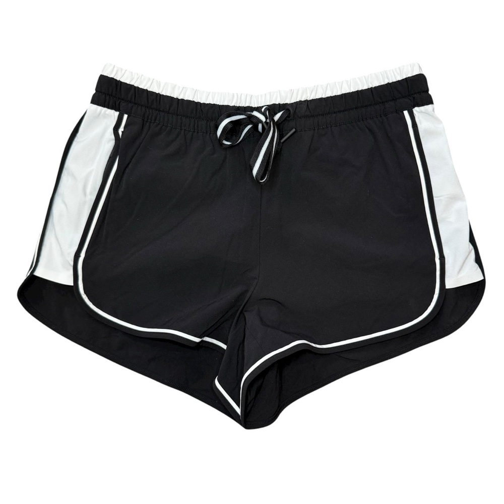 Athleta Black Colorblock Brooklyn Short Size 4!‎ Gym Fitness Training